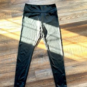 Women’s sheen black leggings